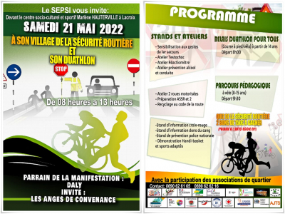 Village de la Sécurité Routière et duathlon avec le SEPSI